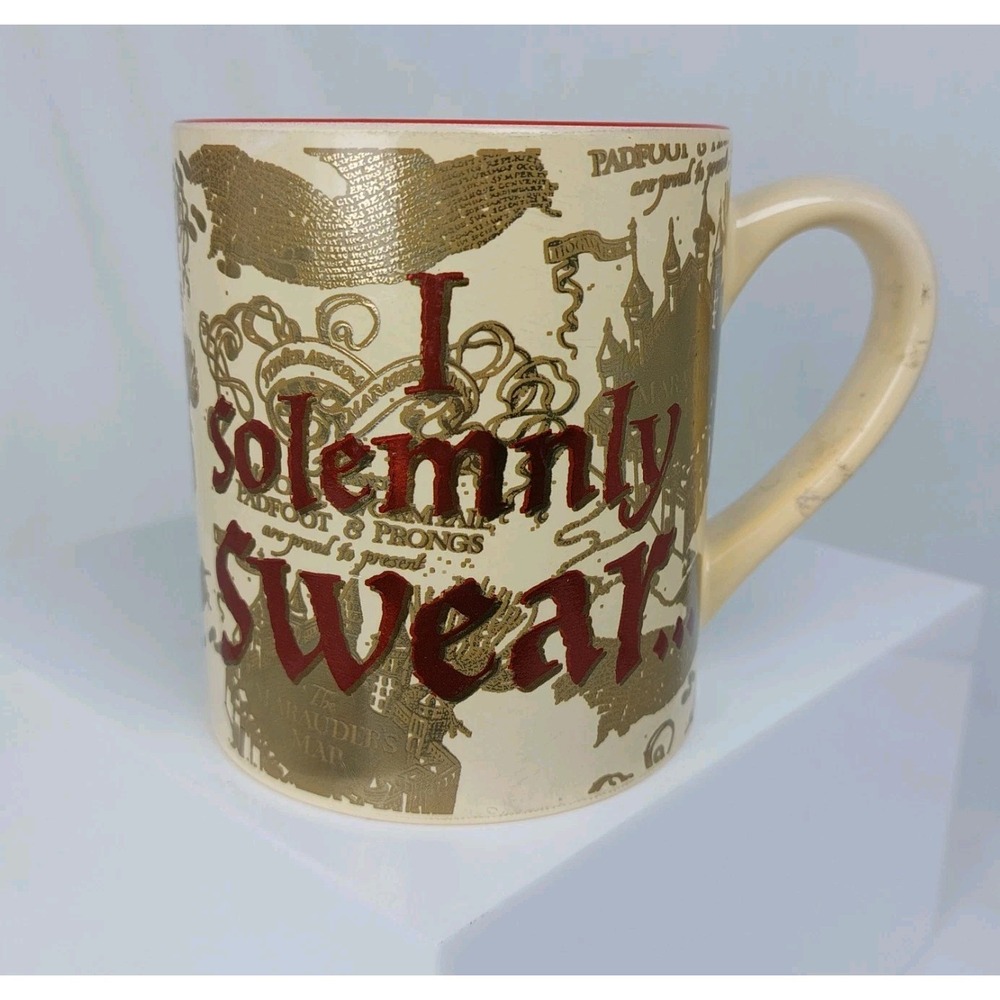 Harry Potter Marauder's Map I Solemnly Swear Coffee Mug Cup Metalic 3"x4"